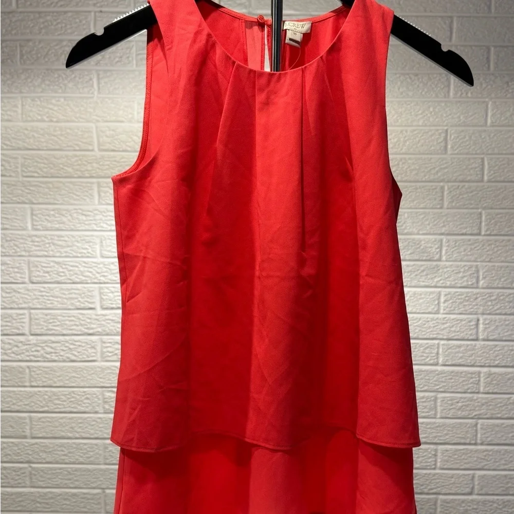 J. Crew Vibrant Red Top